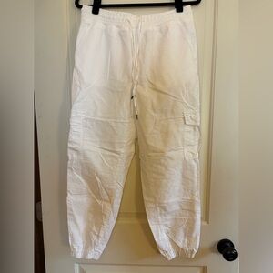 Gap Linen Blend Pull On Cargo Joggers, size M, NWOT